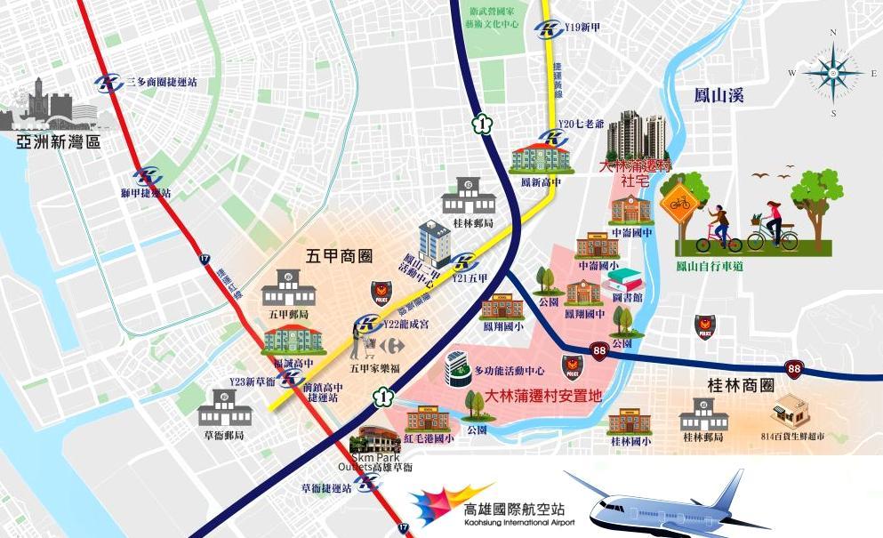 大林蒲遷村提高至694.31億元 遷村地鄰近五甲商圈與捷運黃線