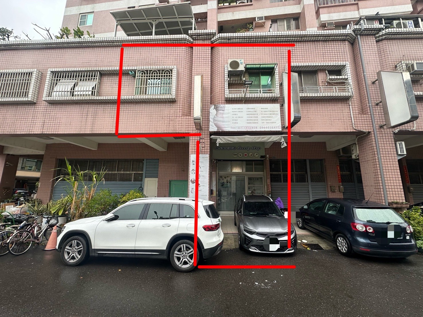 ?巨蛋商圈 1+2樓 樓店｜三房兩廳超大空間+騎樓可停汽車?